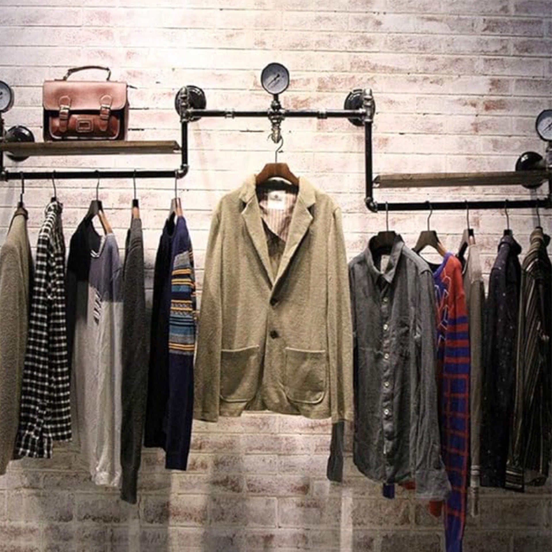 Industrial Pipe Clothing Rack